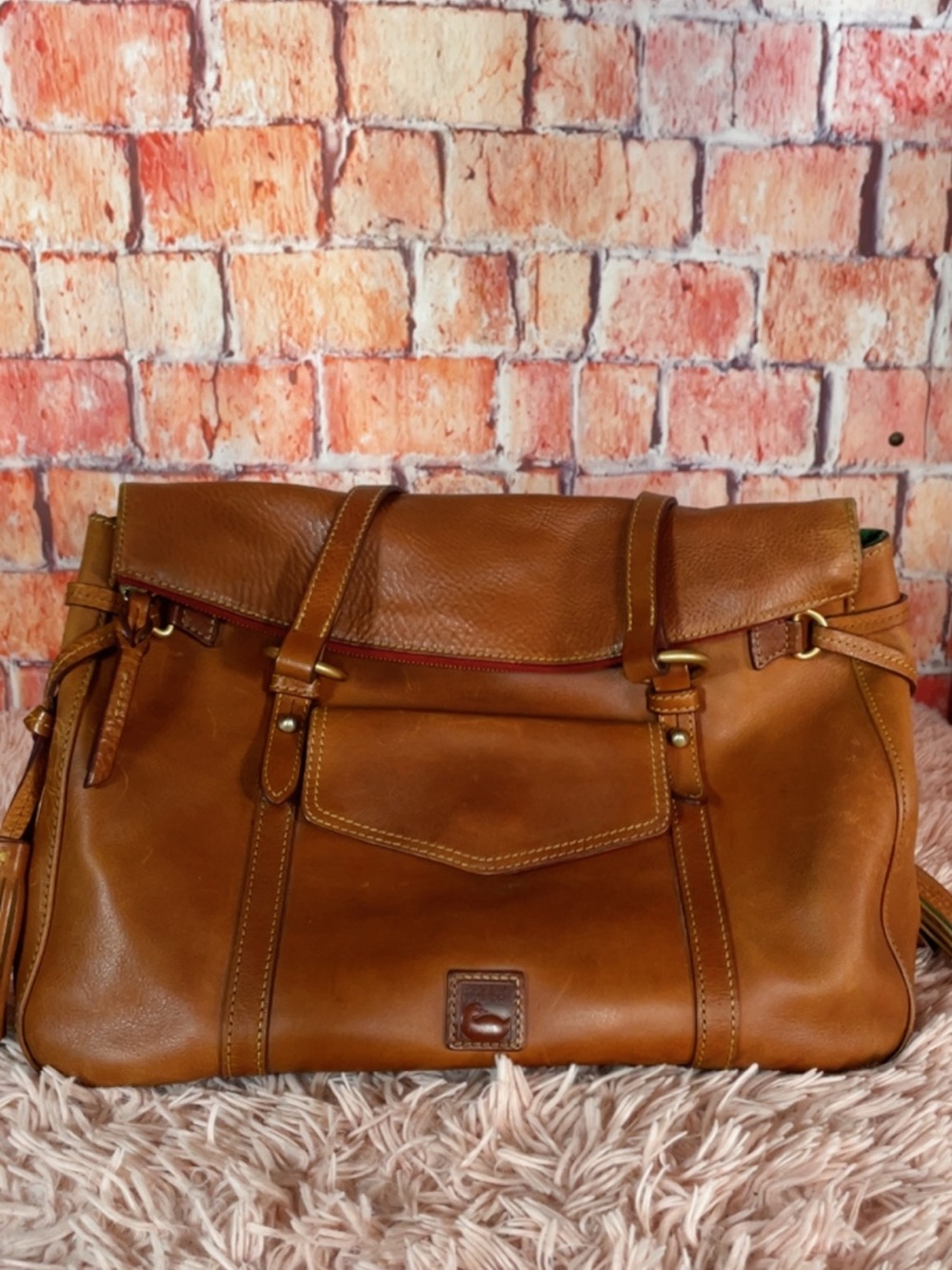 Dooney & Bourke Brown Leather Shoulder Bag